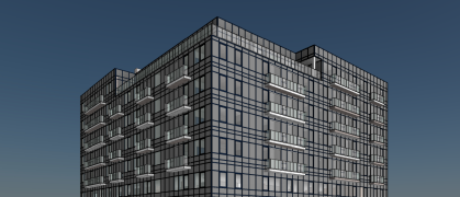 A rendering of the building at 1020 Rogers Ave.